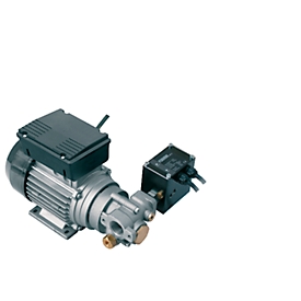 Elektrische pomp CEMO Visco-Flowmat 200/2, 230V, 800 W, 9 l/min, voor smeermiddelen, met drukschakelaar, aansluiting aan beide zijden 1" IT