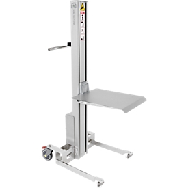 Elektrolifter WP70 S, Tragkraft 70 kg, Edelstahl, kurzer Mast