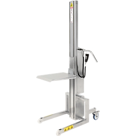 Elektronische lift WP 200, draagvermogen 200 kg, rvs, korte mast