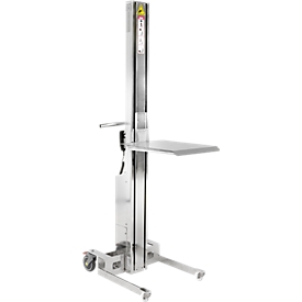 Elekttrolifter WP90 S Q, Tragkraft 90 kg, Edelstahl, kurzer Mast, schnelle Hubzeit
