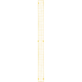 Élément de grille, en acier, l. 150 x H 2086 mm, jaune