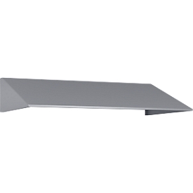 Elément de toit incliné pour armoire à casiers Resisto de C+P, inclinaison de 26°, L 1148 x P 640 x H 230 mm, acier, aluminium blanc RAL 9006