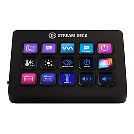 Elgato Stream Deck MK.2 - Noir - 15 boutons - Windows 10 x64 - Mac OS X 10.13 High Sierra - Mac OS X 10.14 Mojave - Mac OS X 10.15 Catalina - Mac OS X 10.15.3... - 118 mm - 84 mm