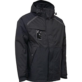 ELKA RAINWEAR winterjas WORKING XTREME, maat M, zwart, EN 343 cl. 4/1/X, waterdicht, afneembare capuchon