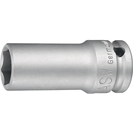 Embout pour clé à douille pour visseuse électrique 720 L 1/2” 6 pans SW 13 mm L.78 mm ASW