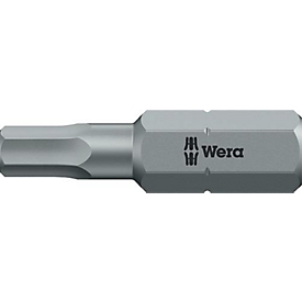 Embout Wera 840/1 Z, six pans creux, sortie 6, longueur 25 mm, 10 pièces
