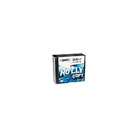 EMTEC - 10 x DVD+R - 4.7 GB (120 Min.) 16x - Silber - Slim Jewel Case