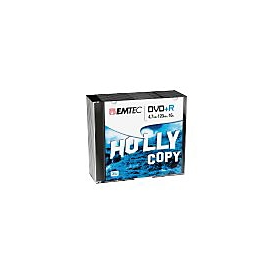 EMTEC - 10 x DVD+R - 4.7 GB (120 Min.) 16x - Silber - Slim Jewel Case