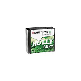 EMTEC - 10 x DVD-R - 4.7 GB (120 Min.) 16x - Silber - Slim Jewel Case