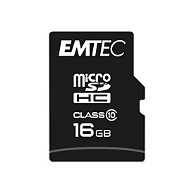 EMTEC - Flash-Speicherkarte - 16 GB - microSDHC