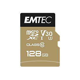 EMTEC SpeedIN' PRO - Flash-Speicherkarte - 128 GB - microSDXC UHS-I