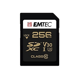 EMTEC SpeedIN' PRO - Flash-Speicherkarte - 256 GB - Video Class V30 / UHS-I U3 / Class10 - SDXC