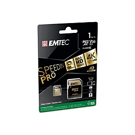 EMTEC SpeedIN' PRO - Flash-Speicherkarte (SD-Adapter inbegriffen)