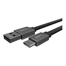 EMTEC T700 - USB-Kabel - USB Typ A (M) zu 24 pin USB-C (M) - 3 A - 1.2 m - flach