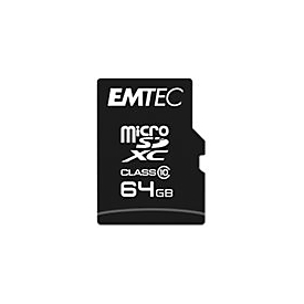 EMTEC - USB-Flash-Laufwerk - 16 GB - Class 10 - microSDHC - USB 2.0