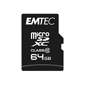 EMTEC - USB-Flash-Laufwerk - 16 GB - Class 10 - microSDHC - USB 2.0