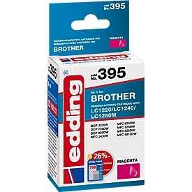 Encre Edding compatible avec LC1240M Brother, magenta, 855 pages