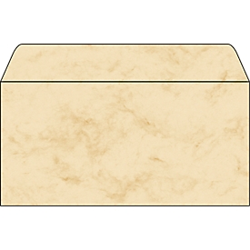 Enveloppen Marmor, beige, 50 stuks