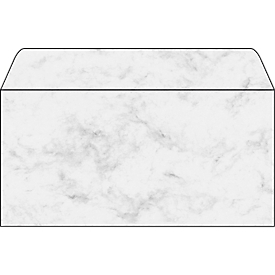 Enveloppen Marmor, grijs, 50 stuks