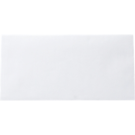 Enveloppes blanches, 110 x 220 mm (DL), 80 g/m², avec fermeture adhésive, papier recyclé, sans fenêtre, 250 pièces