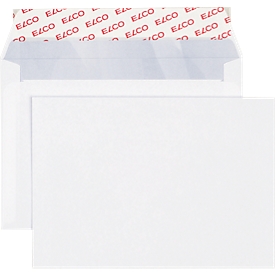 Enveloppes, enveloppes à soufflet et enveloppes expansibles ELCO, C6, blanc, sans fenêtre, 500 p.