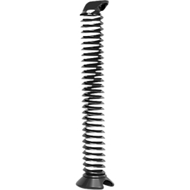 Envoltura de cable en espiral, altura extendida 1300 mm, Ø 90 mm, verticalmente hasta el suelo, universal, plástico, negro