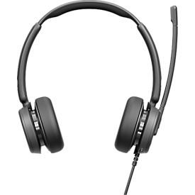 EPOS casque Impact 460, binaural (deux côtés), filaire, USB-C / USB-A, optimisé pour UC