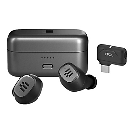 EPOS GTW 270 Hybrid - True Wireless-Kopfhörer mit Mikrofon - im Ohr - Bluetooth - Grau, Schwarz, Silber