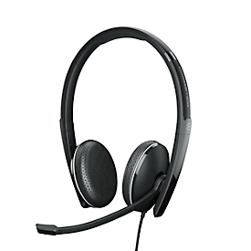 EPOS I SENNHEISER On-Ear ADAPT 165 USB II, USB A, 3,5 mm jack plug, binauraal, opvouwbaar, UC-geoptimaliseerd, zwart 