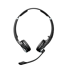 EPOS|Sennheiser DECT Headset DW Pro 2 USB ML, kabellos, binaural, UC-optimiert, Reichweite bis 180 m, bis 12 h, schwarz