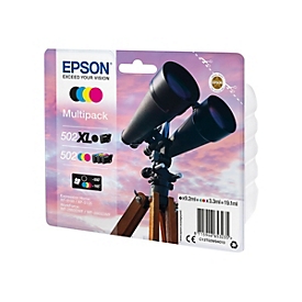 Epson 502 XL - Rendement élevé (XL) - 550 pages - 165 pages - 4 pièce(s) - Multi pack