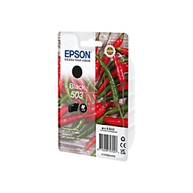 Epson 503 - Rendement standard - Noir - 4,6 ml - 1 pièce(s) - 210 pages - Paquet unique