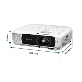 Epson EB-W55 - 3-LCD-Projektor - tragbar - 4000 lm (weiß) - 4000 lm (Farbe) - WXGA (1280 x 800)