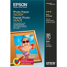 EPSON Fotopapier Photo Paper Glossy, DIN A3+, 20 Blatt