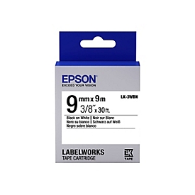 Epson LabelWorks LK-3WBN - Schwarz auf Weiß - Rolle (0,9 cm x 9 m)