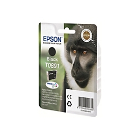 Epson T0891 - Schwarz - original - Blister mit RF- / akustischem Alarmsignal - Tintenpatrone - für Stylus S21, SX110, SX115, SX210, SX215, SX218, SX400, SX410, SX415; Stylus Office BX300