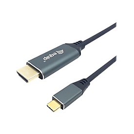 equip - Adapterkabel - USB-C männlich zu HDMI männlich - 3 m - Schwarz - unterstützt 4K 60 Hz (3840 x 2160), 1080p-Unterstützung, 240 Hz, Support von 2K 144 Hz
