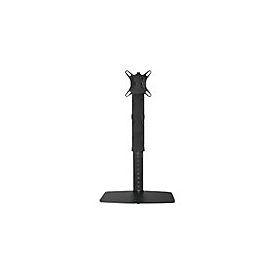 equip - Aufstellung - freistehend - für Flachbildschirm - Kunststoff, Metall - Schwarz