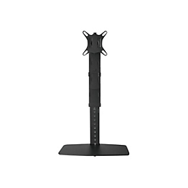 equip - Aufstellung - freistehend - für Flachbildschirm - Kunststoff, Metall - Schwarz