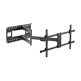 Equip Befestigungskit (Wandmontagehalterung, Schrauben) - Voll beweglich - für LCD-Display / Curved LCD-Display - long arm - stainless steel - Schwarz - Bildschirmgröße: 109.2-190.5 cm (43"-75")