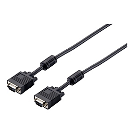 Equip Life - VGA-Kabel - HD-15 (VGA) (M) zu HD-15 (VGA) (M) - 15 m - Daumenschrauben - Schwarz