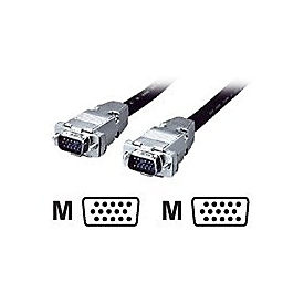 equip - VGA-Kabel - HD-15 (VGA) (M) zu DB-15 (M) - 10 m - Schwarz