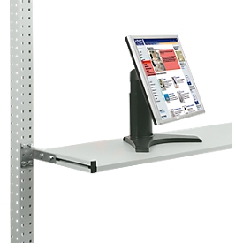 Equipment platform, depth-adjustable, for universal series, 1250 mm