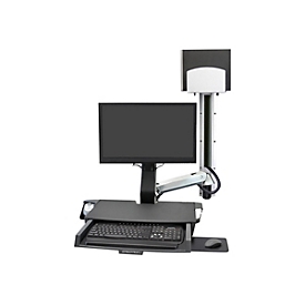 Ergotron Befestigungskit (CPU-Halter, 2 Schienenabdeckungen, 2 Kabelkanäle, Wandschienenhalterung, Maus-Shelf, Handgelenkkissen, VESA-Adapter, Tastatur-Tablett, einstellbarer Monitorarm, Wandschiene 34", Ablage für Barcode-Scanner und Maus) - für ...
