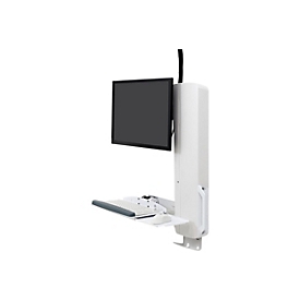 Ergotron Befestigungskit (vertikaler Hub) - für LCD-Display / PC-Ausrüstung - Steh-Sitz-Sysetm - weiß - Bildschirmgröße: bis zu 61 cm (bis zu 24 Zoll)