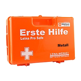 Erste Hilfe-Koffer Pro Safe AT, ABS-Kunststoff, Orange, Inhalt gem. ÖNORM Z 1020 Typ I Metall