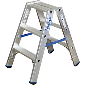 Escalera doble de aluminio, 6 peldaños