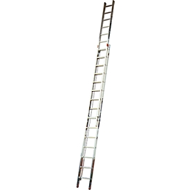 Escalera extensible con cuerda ROBILO, 2 x 15 peldaños