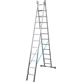 Escalera multifunción de aluminio, 2 x 9 peldaños