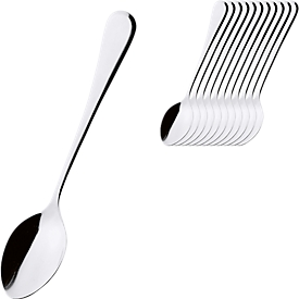 ESMEYER Kaffeelöffel CELINE, 12 Stück, Edelstahl 18/10 poliert, ca. 15,8 cm Länge, 2,5 mm Stärke